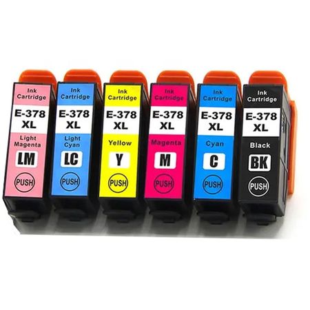 6 Pack Epson 378XL High Yield Compatible Ink Cartridges