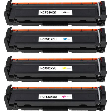 4 Pack HP 203X Compatible High-Yield Toner Cartridges