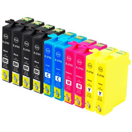 10 Pack Compatible Epson 27XL High Yield Printer Ink Cartridges